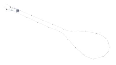 Brillenband point silber<br/>silber